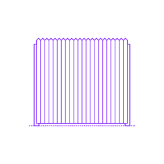 Buildings Fences Privacy Fence Solid Pointed Stencil Svg Vector, Free Vectors File